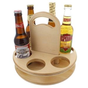 Ahşap Şişe Tepsisi