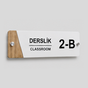 kapı isimliği ceviz